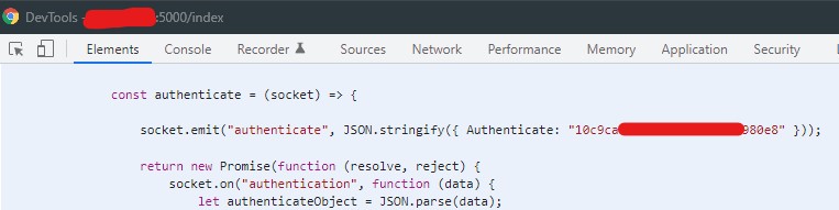 WebSocket Token